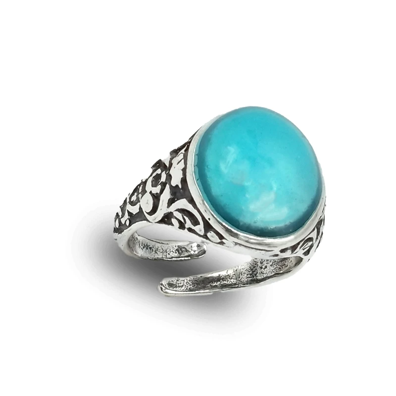 Anello in argento 925 con smalto colorato, vivace e artigianale