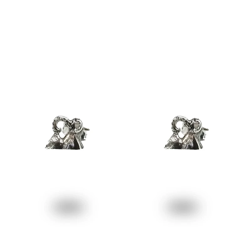 Orecchini Vesuvio Mini in Argento 925 Brunito – Artigianato Italiano