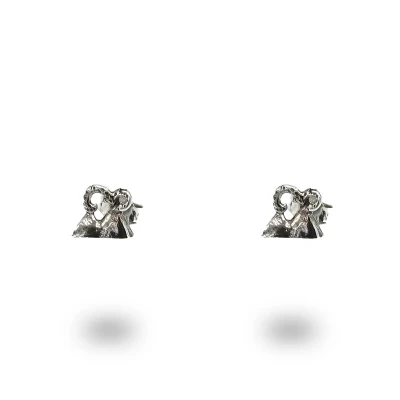 Orecchini Vesuvio Mini in Argento 925 Brunito – Artigianato Italiano