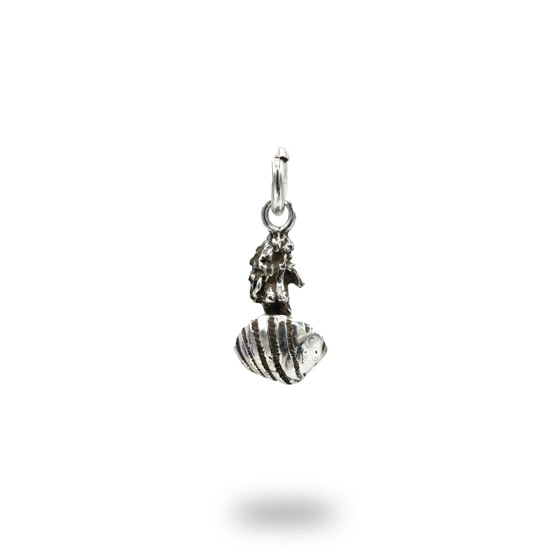 Charm Venere del Botticelli in argento 925 brunito, gioiello artistico artigianale italiano