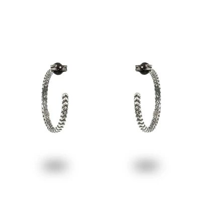 Orecchini a campanella con cuori in argento 925 brunito, amore e tradizione artigianale