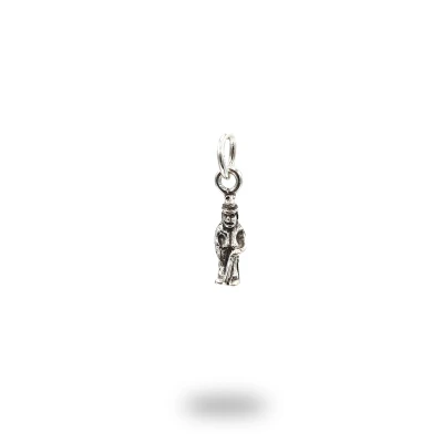 Ciondolo con Gobbo in argento 800 brunito – gioiello artigianale italiano
