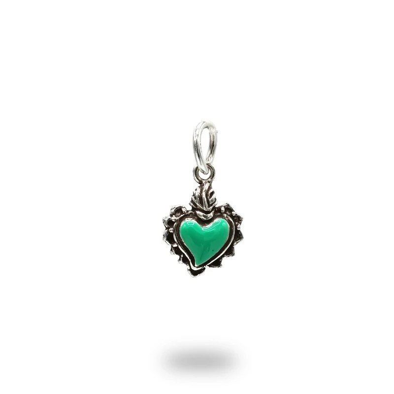 Pendente Ex Voto In Argento 800 Smaltato – Made In Italy