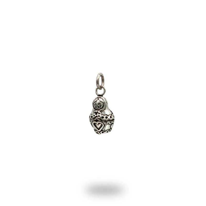 Ciondolo Matrioska Smaltata Argento 800 – Artigianato Italiano