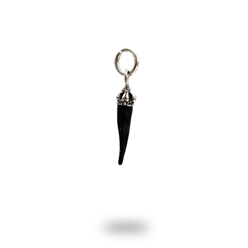 Corno Scaramantico Corona Borbonica Argento 800 Smaltato – Artigianale