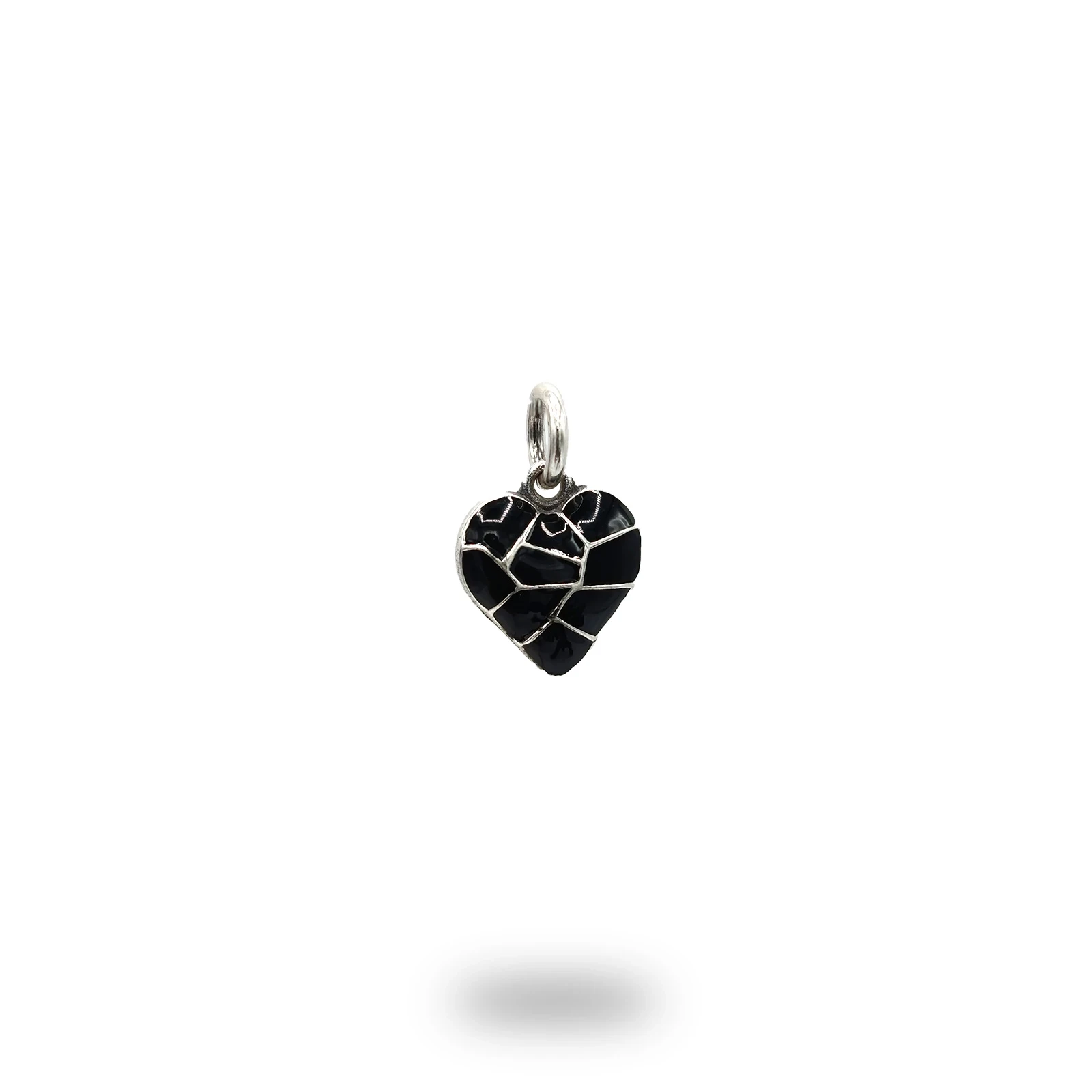 Pendente Cuore Sezioni Argento 925 Smaltato – Made in Italy