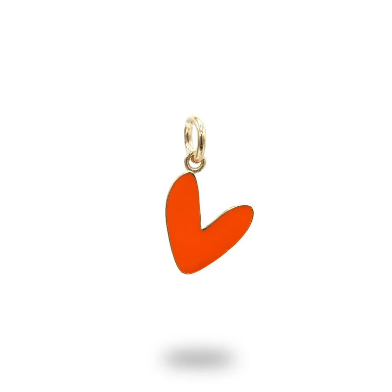 Ciondolo Cuore Liberty Grande Argento 925 Dorato – Smaltato