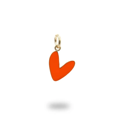 Ciondolo Cuore Liberty Grande Argento 925 Dorato – Smaltato