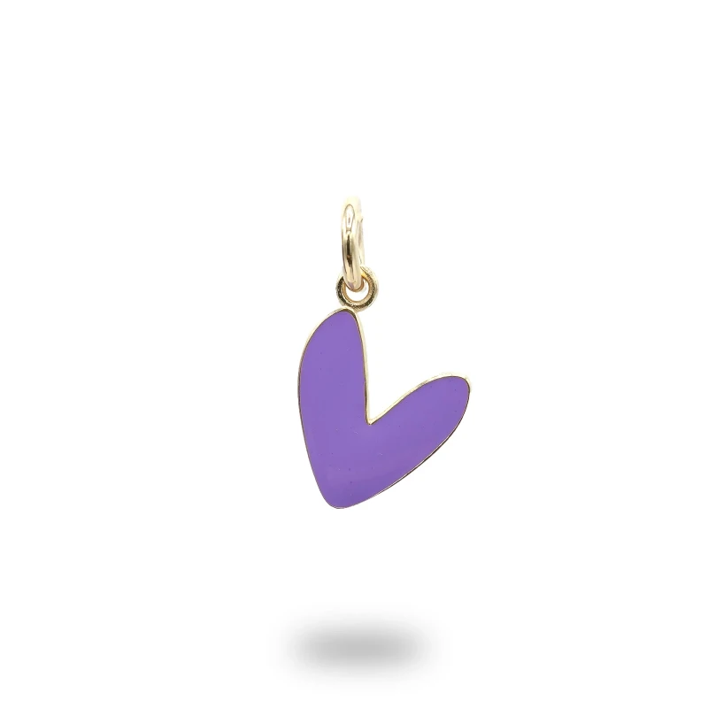 Ciondolo Cuore Liberty Grande Argento 925 Dorato – Smaltato