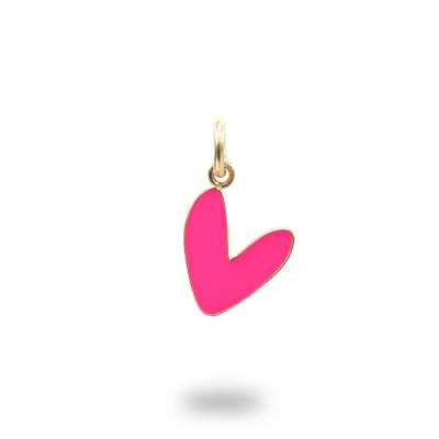 Ciondolo Cuore Liberty Grande Argento 925 Dorato – Smaltato