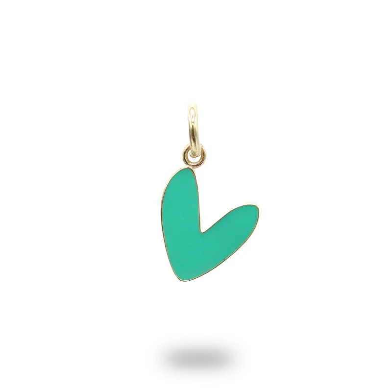 Ciondolo Cuore Liberty Grande Argento 925 Dorato – Smaltato