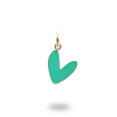 Ciondolo Cuore Liberty Grande Argento 925 Dorato – Smaltato