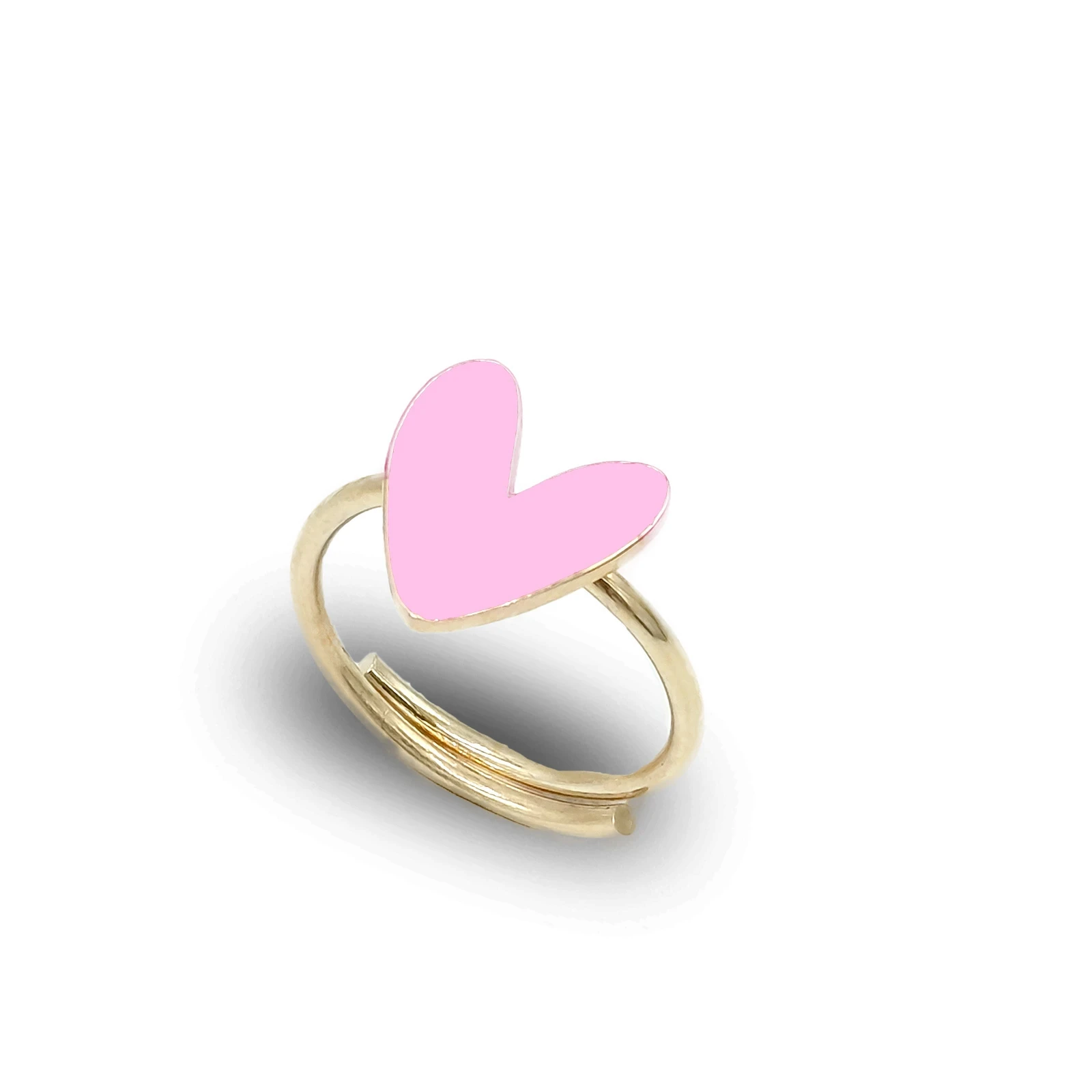 Anello Cuore Liberty Dorato Argento 925 – Smalto Tiffany
