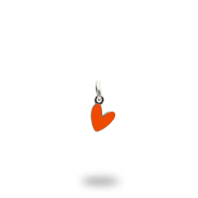 Ciondolo Cuore Liberty piccolo in Argento 925 smaltato – Made in Italy