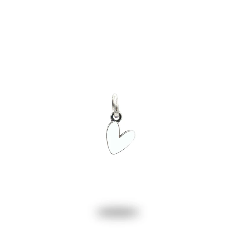 Ciondolo Cuore Liberty piccolo in Argento 925 smaltato – Made in Italy