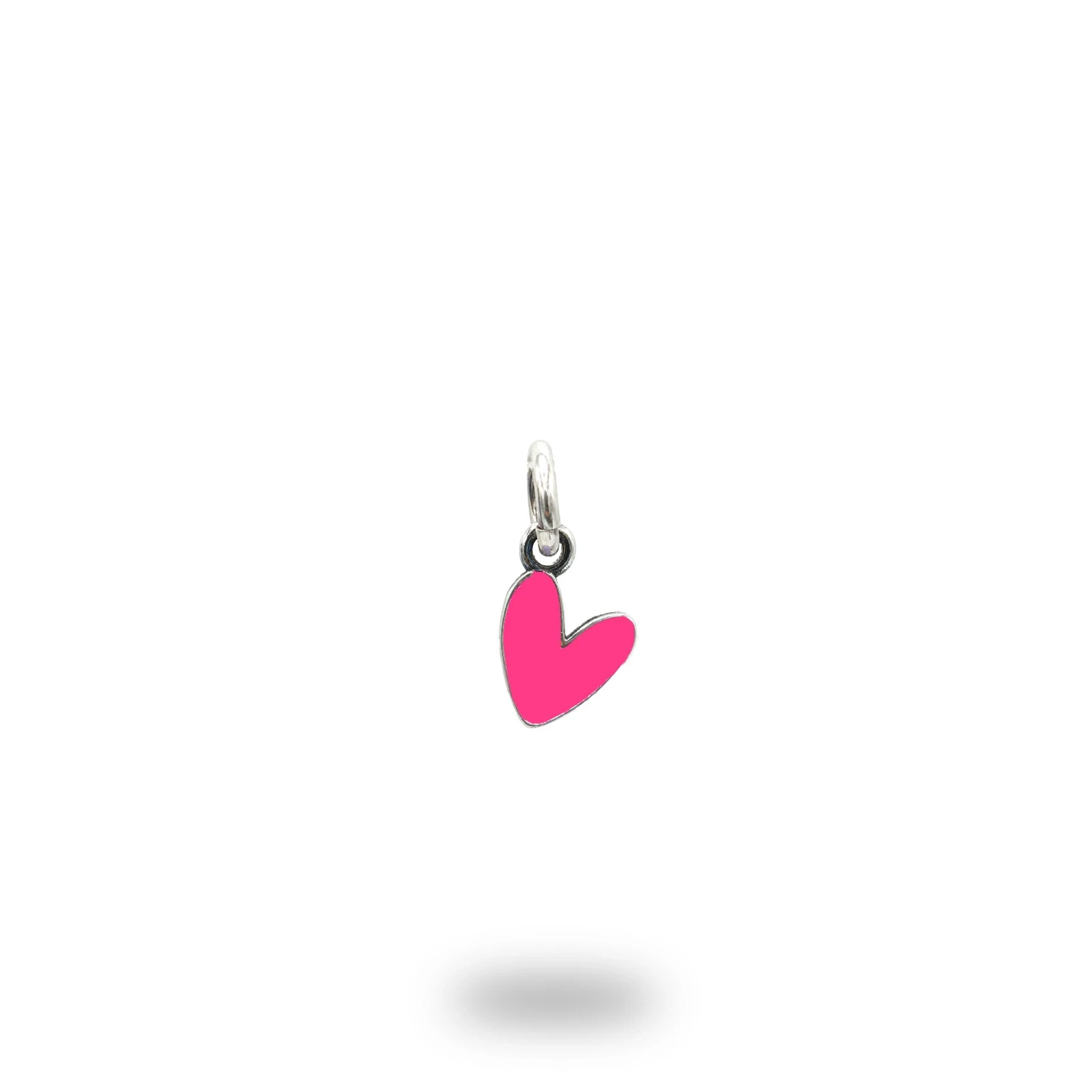 Ciondolo Cuore Liberty piccolo in Argento 925 smaltato – Made in Italy