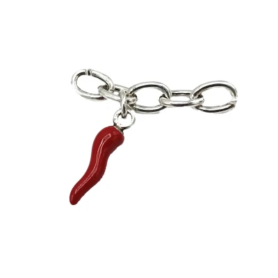 Collana Corni Smaltati in Argento 925 Brunito | Artigianale