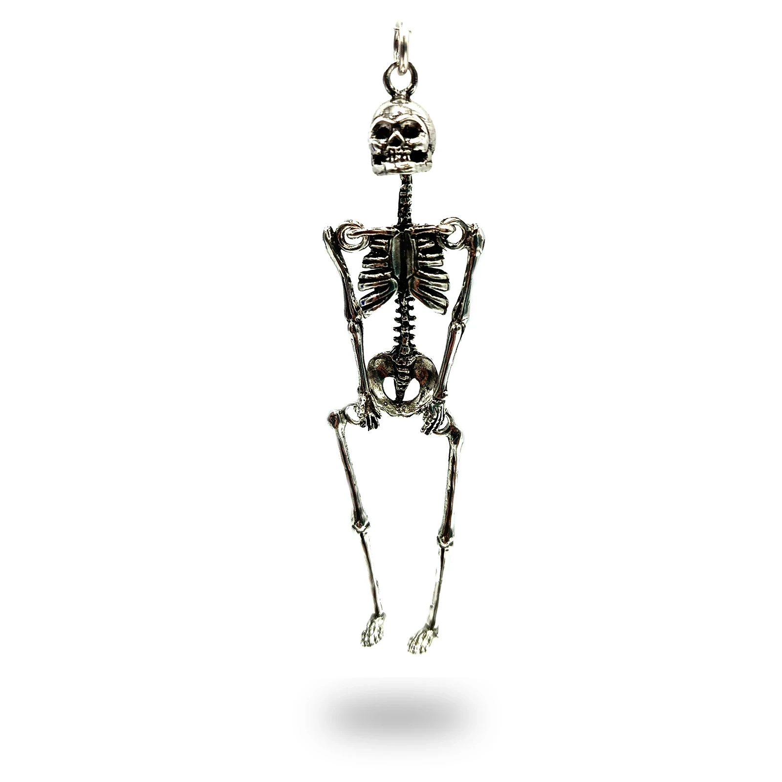 Scheletro in argento 800 realizzato artigianalmente con microfusione