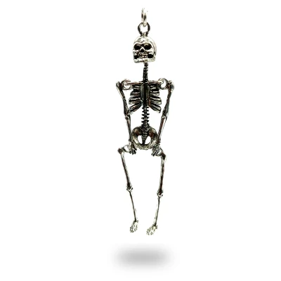 Scheletro in argento 800 realizzato artigianalmente con microfusione