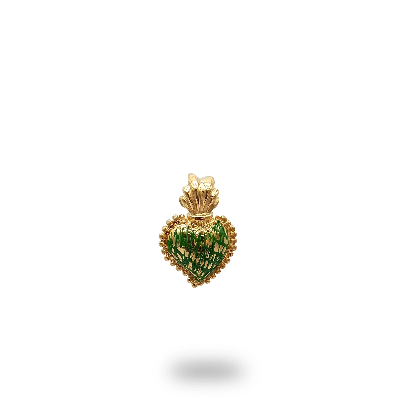 Ciondolo Cuore Ex Voto Oro Smalto Argento 800
