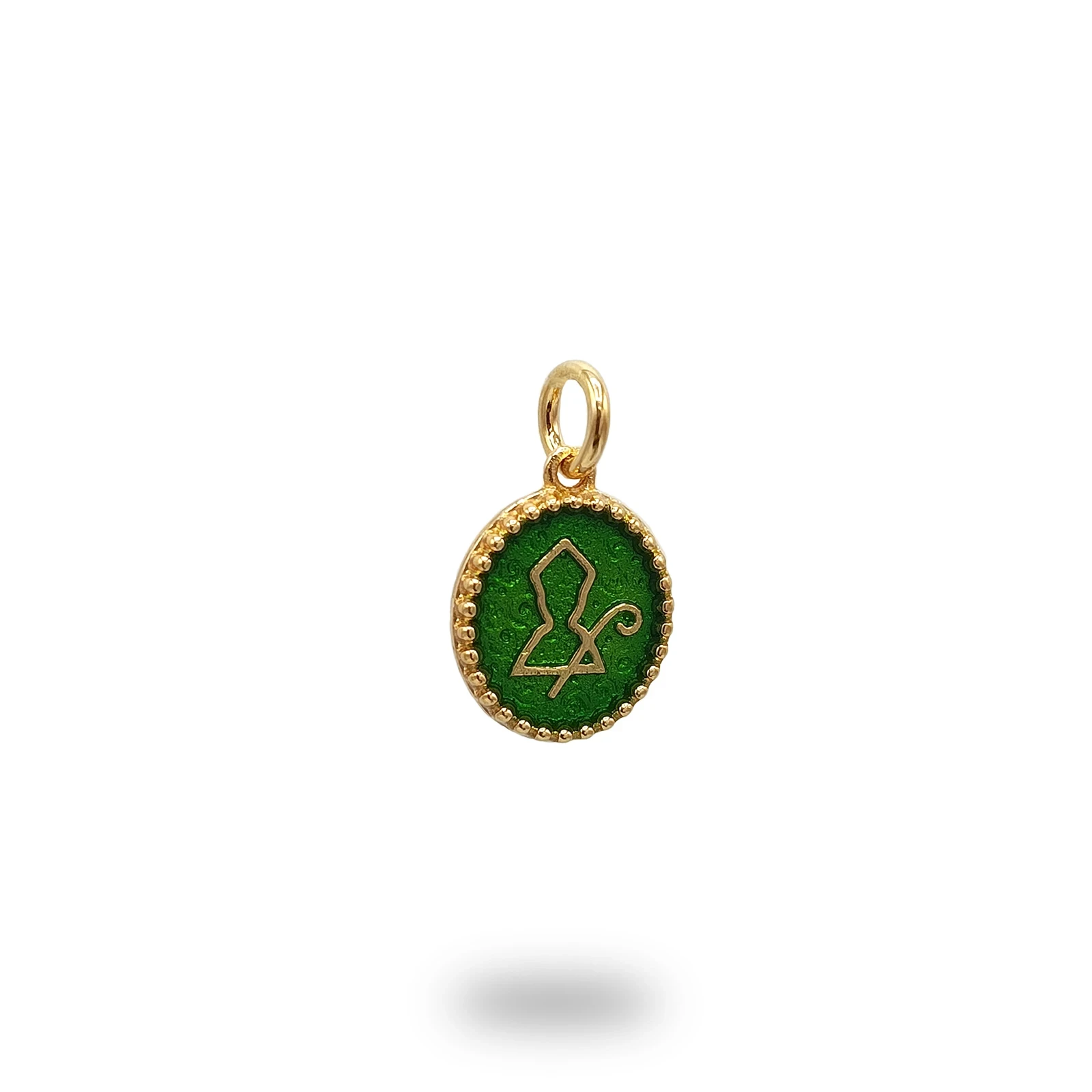Ciondolo San Gennaro Bronzo Smalto