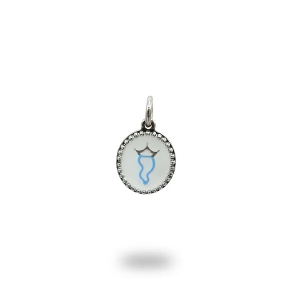 Ciondolo Corno Argento 925 Smalto