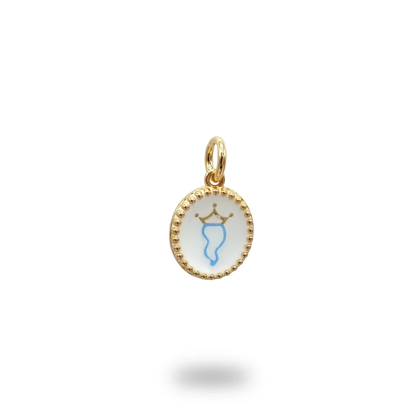 Ciondolo Corno Bronzo Smalto