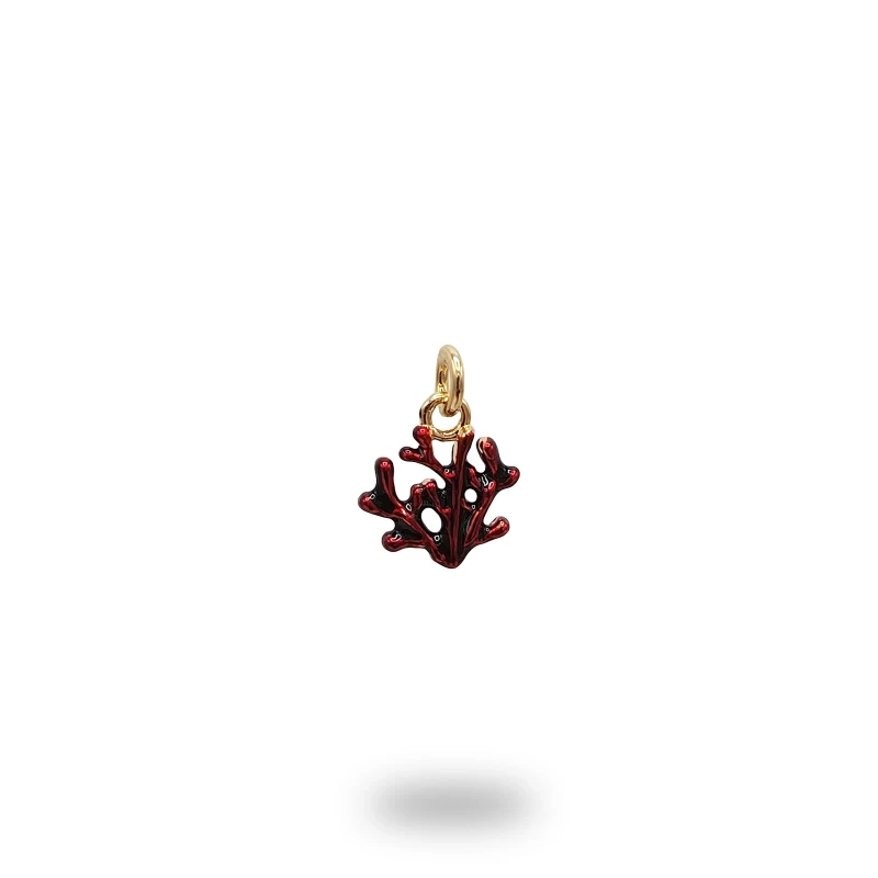 Ciondolo Corallo in Argento 925 artigianale Made in Italy