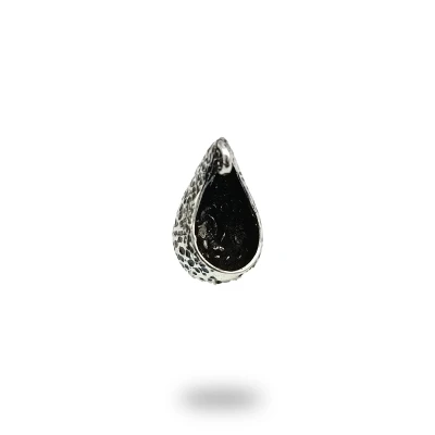 Pendente Goccia in Argento 800 – Gioiello Artigianale Elegante