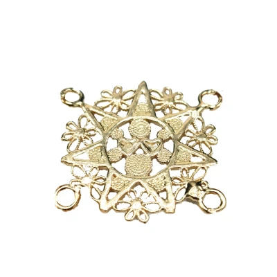 Bracciale in Argento 925 Placcato Oro con Presentosa – Artigianale Made in Italy