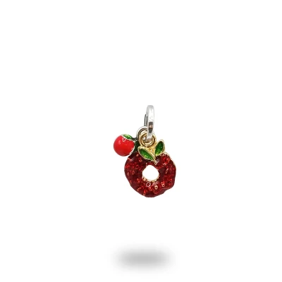 Ciondolo Frisella con Pomodoro in Argento 925, gioiello artigianale Made in Italy