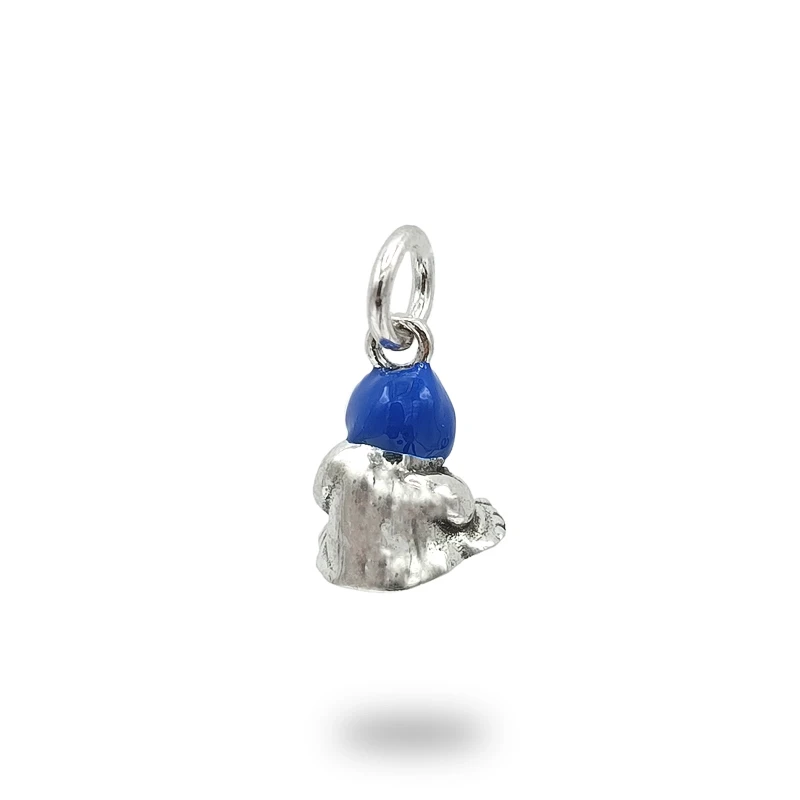 Ciondolo Monaco Napoletano Argento 925 con Smalto