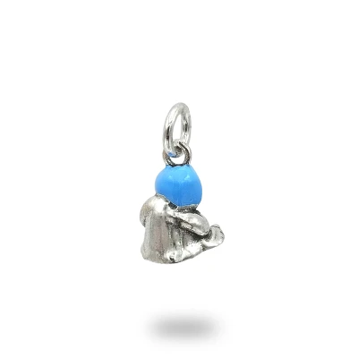 Ciondolo Monaco Napoletano Argento 925 con Smalto