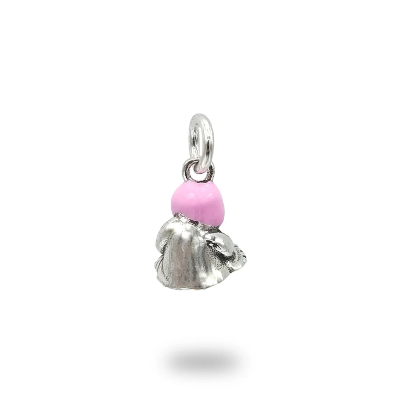 Ciondolo Monaco Napoletano Argento 925 con Smalto