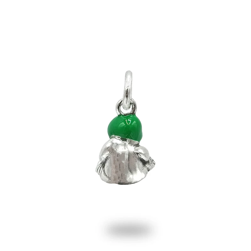Ciondolo Monaco Napoletano Argento 925 con Smalto