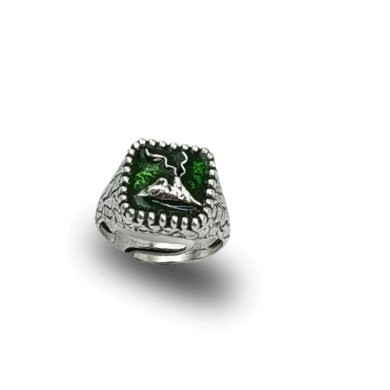 Anello Vesuvio Argento 925 Regolabile | Gioiello Napoli