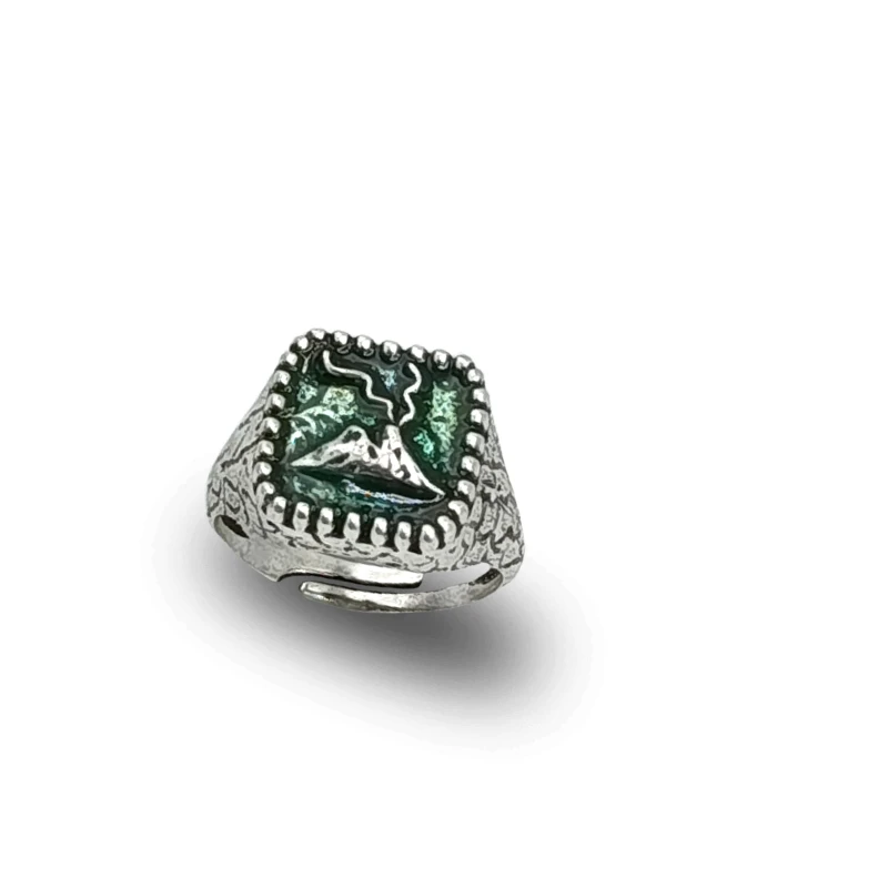 Anello Vesuvio Argento 925 Regolabile | Gioiello Napoli