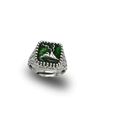 Anello Vesuvio in Bronzo Regolabile | Gioiello Napoli