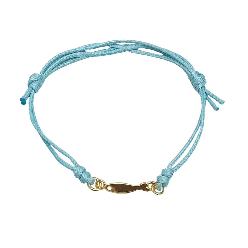 Braccialetto Cordino Sardina Oro in Bronzo – Artigianale Made in Italy