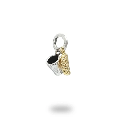 Ciondolo Cantucci e Vin Santo in Argento 925