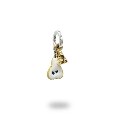 Ciondolo Formaggio e Pera in Argento 925