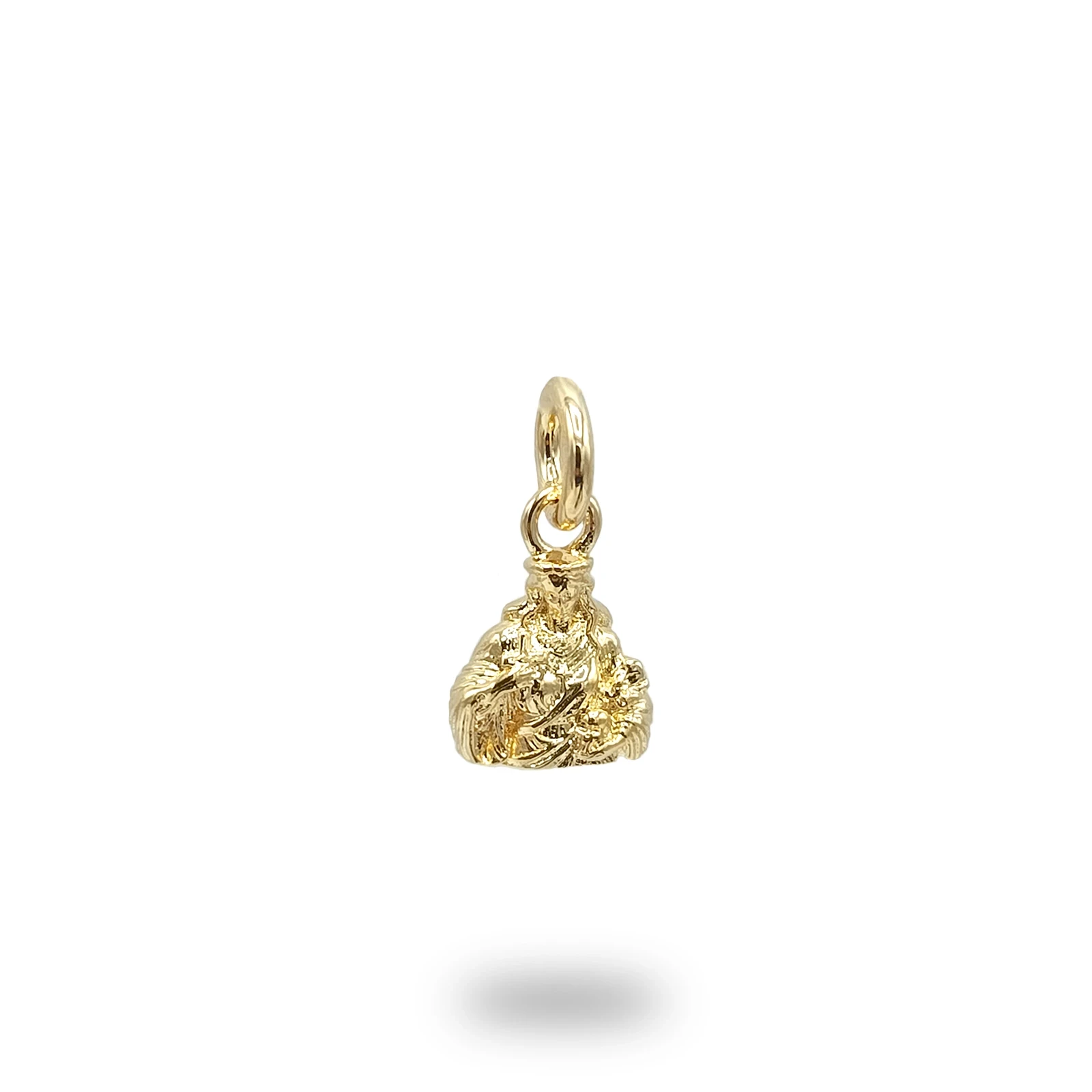 Ciondolo Santa Rosalia in Bronzo, gioiello artigianale Made in Italy dedicato alla tradizione religiosa e siciliana.