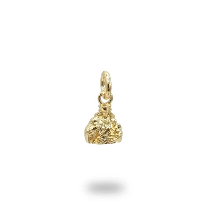 Ciondolo Santa Rosalia in Bronzo, gioiello artigianale Made in Italy dedicato alla tradizione religiosa e siciliana.
