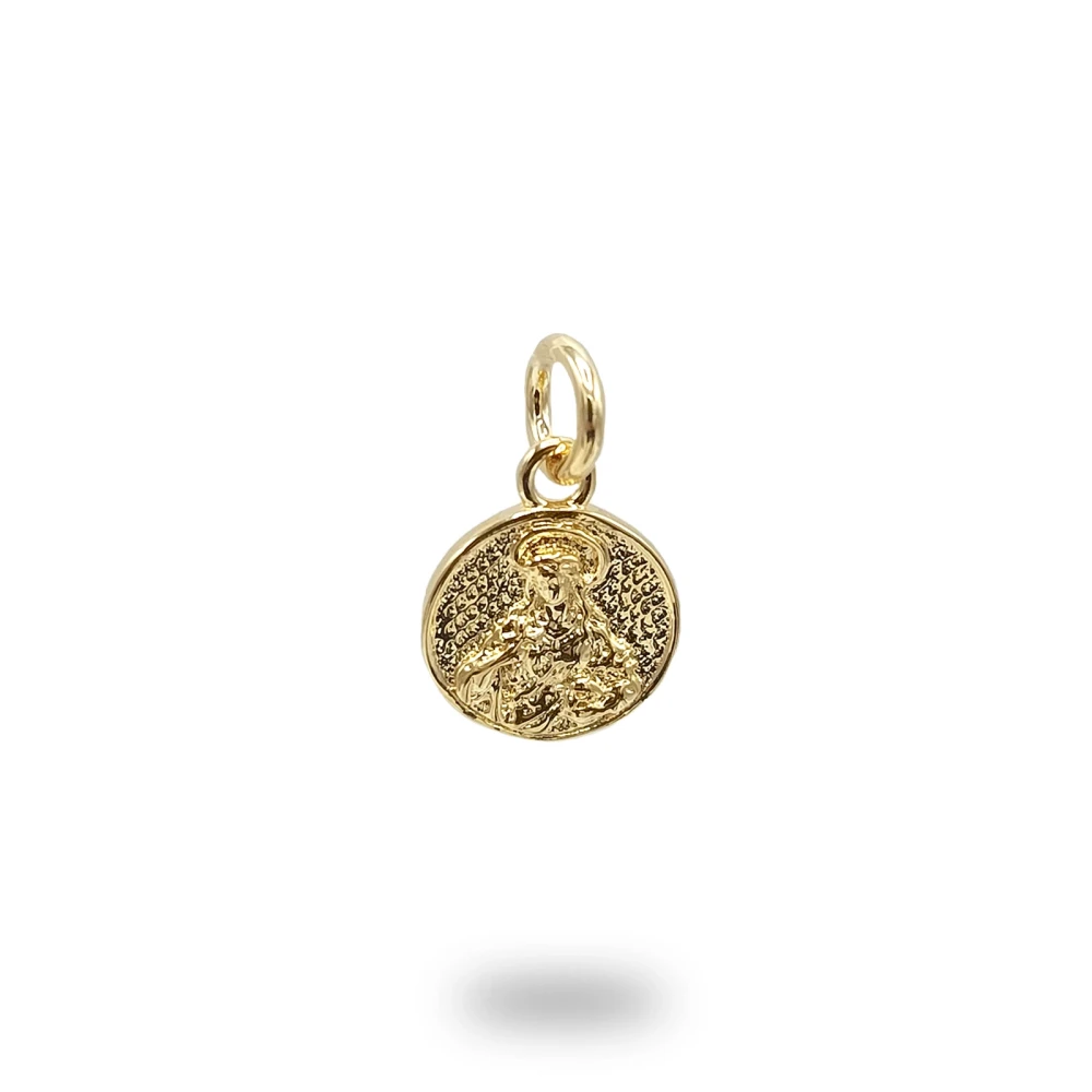 Ciondolo Santa Rosalia in Bronzo, gioiello religioso artigianale Made in Italy dedicato alla Santa Patrona di Palermo.
