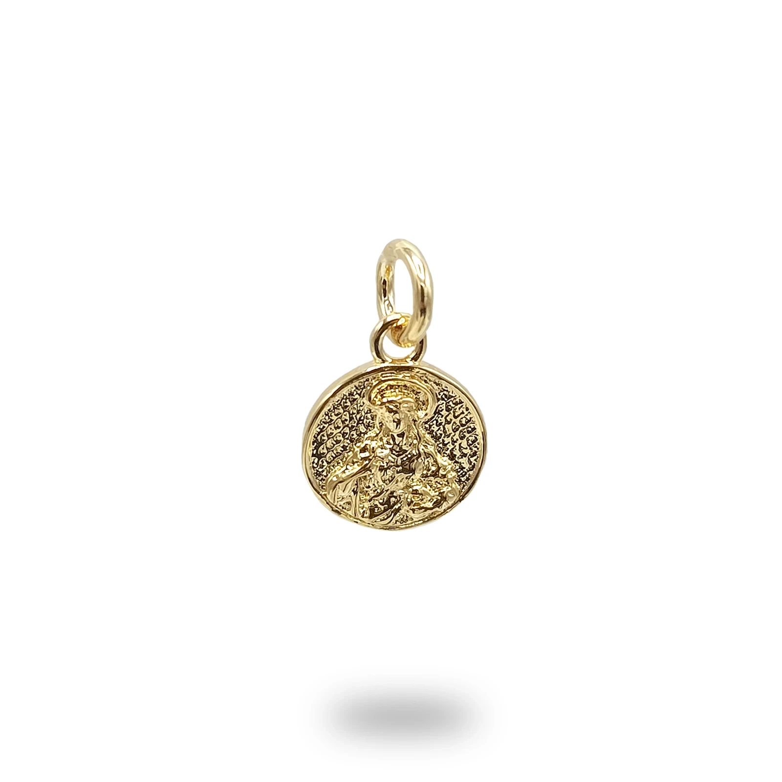 Ciondolo Santa Rosalia in Bronzo, gioiello religioso artigianale Made in Italy dedicato alla Santa Patrona di Palermo.