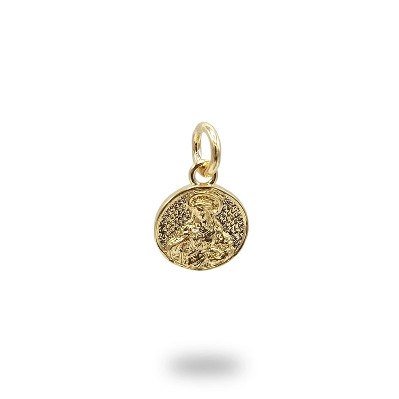 Ciondolo Santa Rosalia in Bronzo, gioiello religioso artigianale Made in Italy dedicato alla Santa Patrona di Palermo.