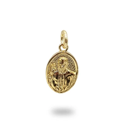 Medaglia Papa Francesco in Bronzo, gioiello religioso artigianale Made in Italy dedicato al 266° Papa della Chiesa Cattolica.