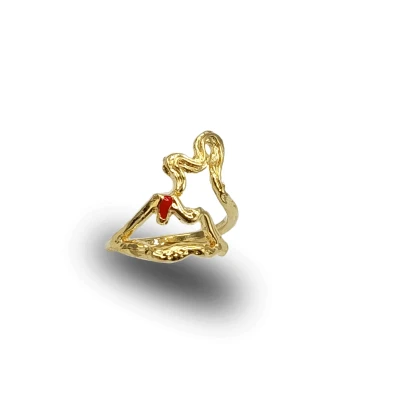 Anello Etna in Argento 925, gioiello artigianale ispirato al celebre vulcano siciliano.